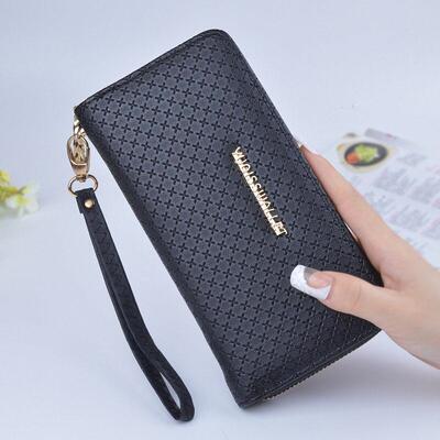 Ladies Zipper Purse Large Capacity Practical Hand Wallet Wom
