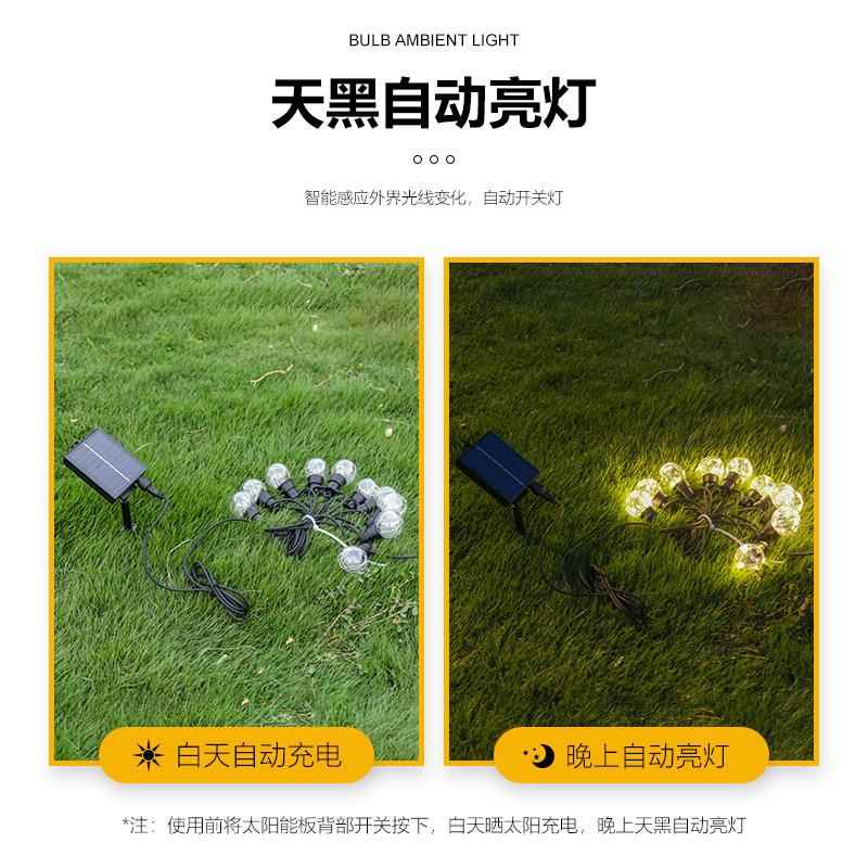 灯串户外LED串灯泡阳水台露挂灯防院花园布置天庭装饰吊灯