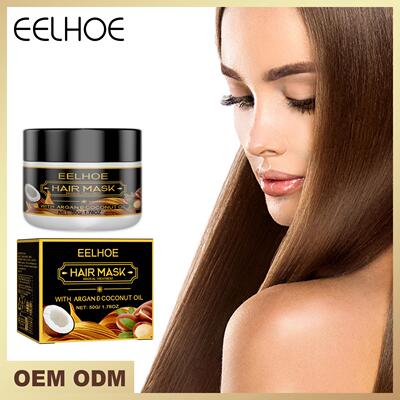 EELHOE Coconut Oil Hair Mask - Repairs Dry and Frizzy Hair,