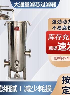 大通量滤芯过滤器管式大流量不锈钢保安过滤器化工原料过滤器