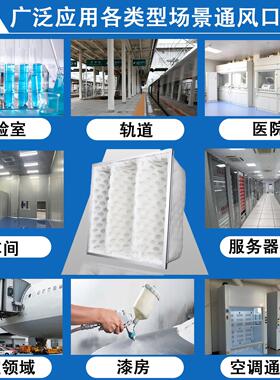 PA菱漆AR008雾蜂窝空框D气过滤器打磨烤房粉尘过滤袋冲孔棉形过滤