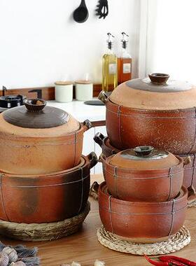 广西传统健康土陶瓷明火炖煲砂锅潮汕砂锅粥瓦锅煲汤煲打包用