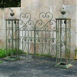 出口订单做旧庭院入户门别墅铁艺花园门室外拱门植物爬藤装 饰花架