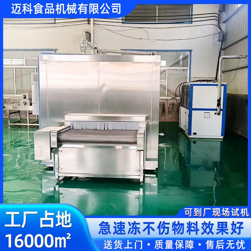 食品草莓液氮隧道式速冻机牛排肉丸海鲜三文鱼虾隧道式液氮速冻机