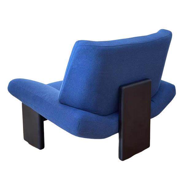 简约椅子酒店客厅极简黑色实木休闲椅卧室家用轻奢沙发椅休闲躺椅