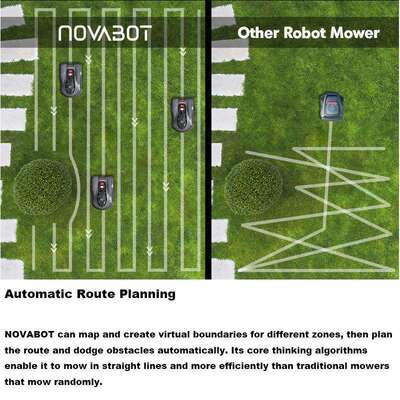 手IGG机AP操控P自回充多星定位4出口园林2KG自动避障割动草机器人