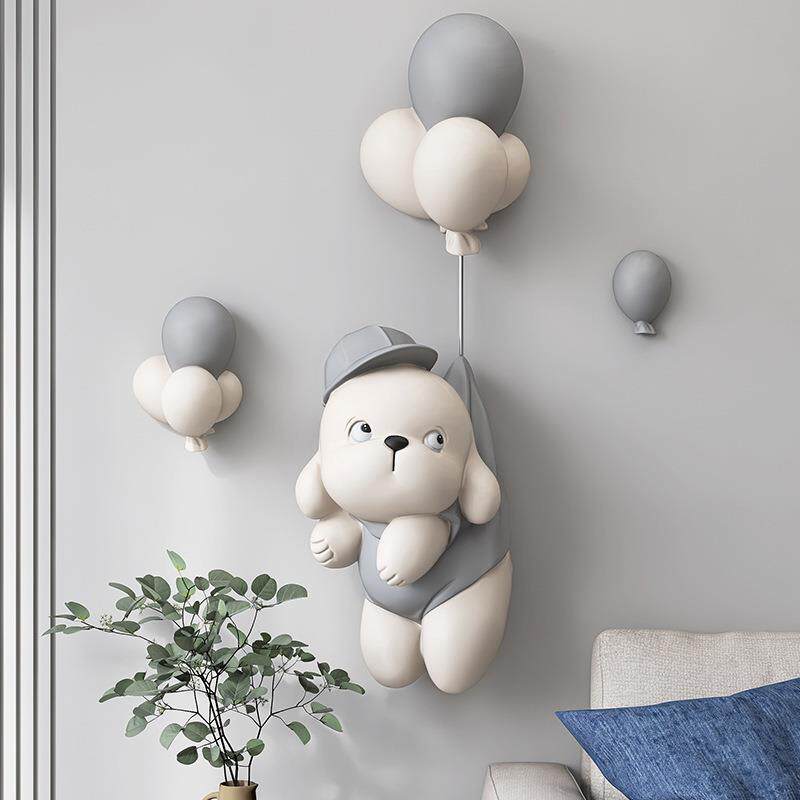 立体狗电视背景墙面装饰挂件客厅沙发餐厅玄关卧室床头儿童房壁挂