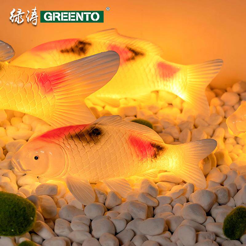 LED鲤鱼装饰灯水池鱼缸装饰灯人工湖水上景观装饰灯灯饰