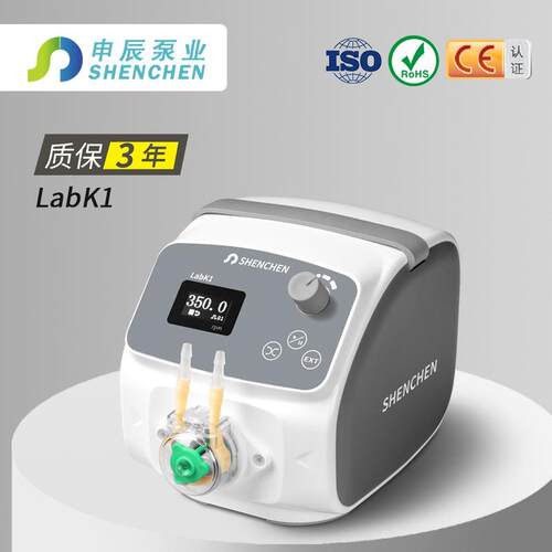 紧凑型实验室蠕动泵LabK低功耗流量稳定显示转速