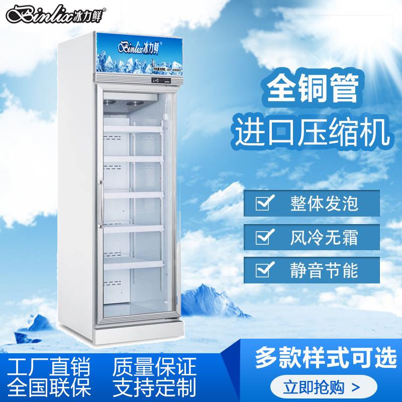 冰力鲜门低温冷冻柜牛肉雪糕冰皮月饼速冻食品冷藏柜