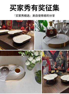 大理石TB-61088托盘摆件客厅茶几卫样板间生奢间洗手台轻家居软装