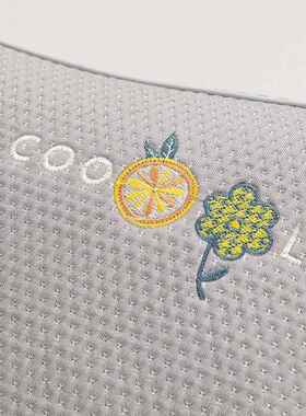 YQ3夏季冰丝凉感豆麦豆枕头荞花草单人枕学生儿童透气枕IIO芯中低