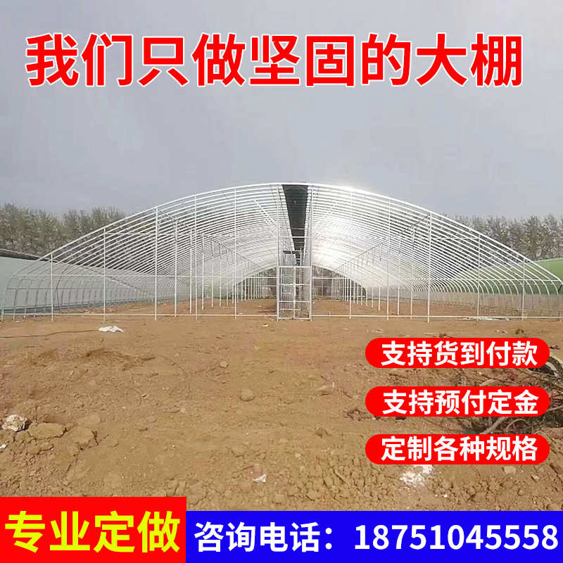 温室大棚骨架钢管家用简易联栋蔬菜大棚配件大全家禽养殖大棚全套