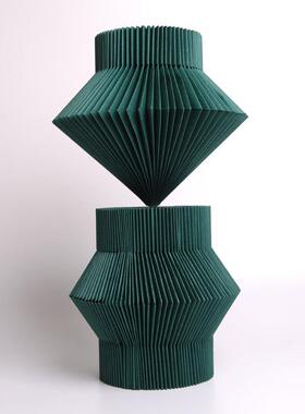 米兰折简纸几何体摆件ZGG软装定饰制家俱陈创意色卡纸类北欧约设