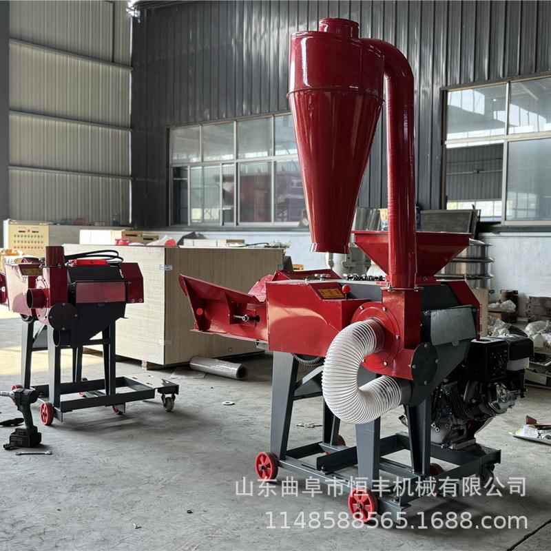 厂家新型4.8T铡草揉丝粉碎一体机家用养殖饲料玉米秸秆粉碎铡草机