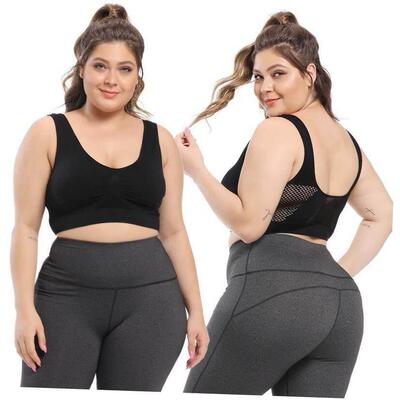 S-6XL大码瑜伽运动文胸内衣Plus-size yoga sports bra underwear