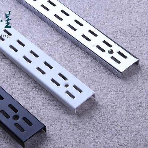 加厚加宽aa柱支架黑色白色双排宽AA柱层板托上墙货架立柱梯柱货架