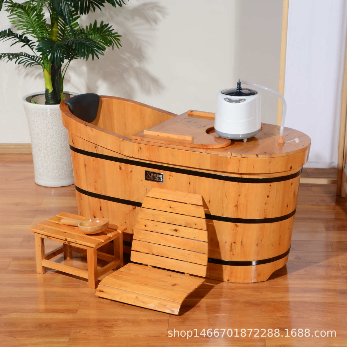 泡澡木桶大人汗蒸熏洗澡沐浴桶家用全身浴缸澡盆大号坐浴盆