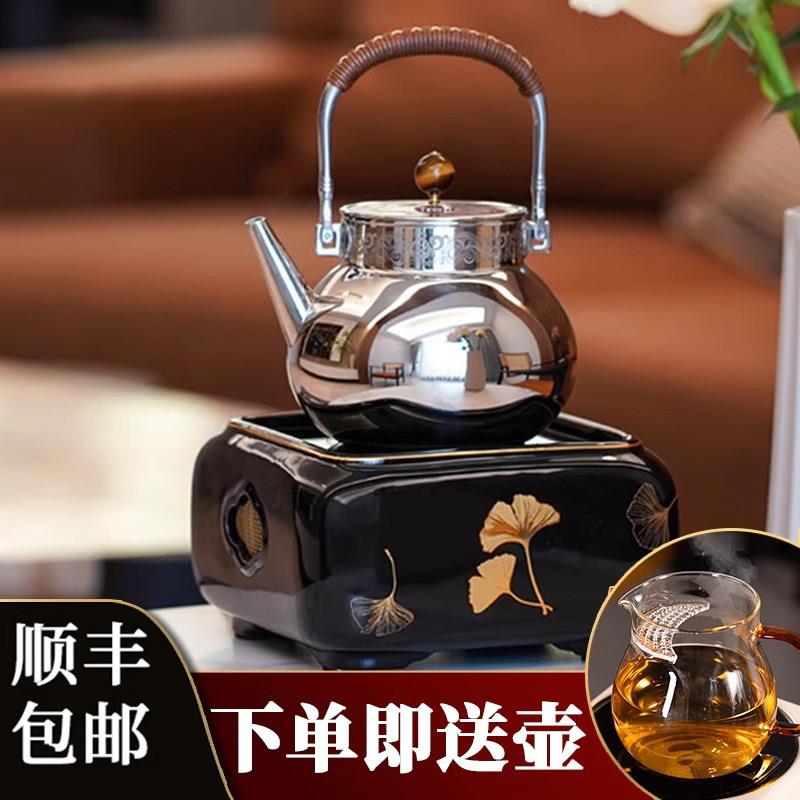 莺歌烧电陶炉 家用冬日围炉煮茶茶炉 台式小型泡茶煮茶器电陶炉