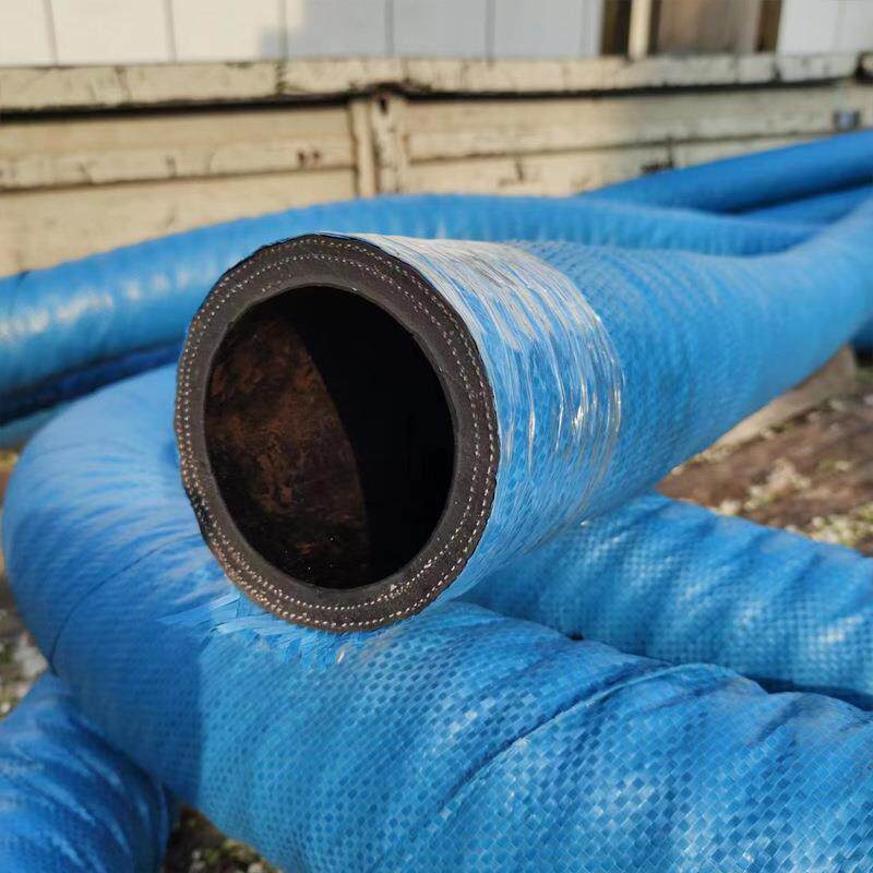 大口径耐磨钢丝胶管疏浚排水抽沙矿用耐磨钢丝法兰低压橡胶软管