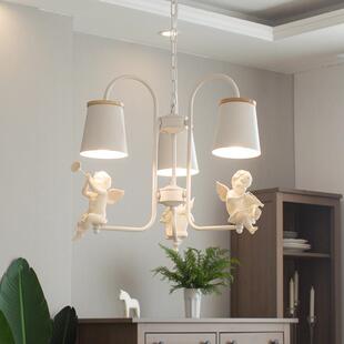 卧室餐 A099个性 北欧灯具天使客厅灯约风格 灯意现代简家用创吊LY