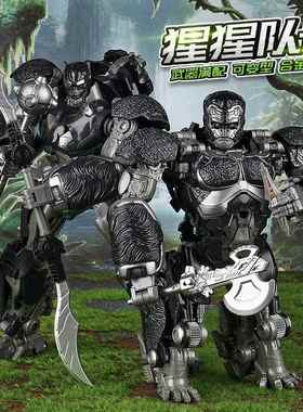 精刻变形玩具JK05变形机器人猩猩队长双形态擎天之圣KO原大SS106