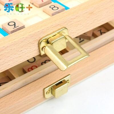 木质三合一数独读游戏棋儿童益智力四六九宫格亲子桌面玩具游戏