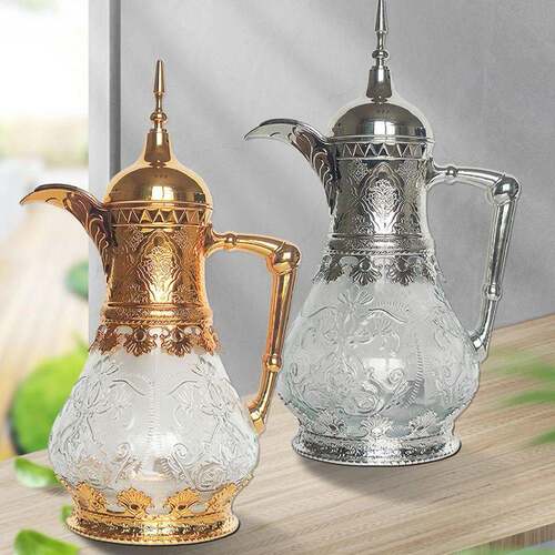 1600ml Vintage Glass Cold Water Bottle Easy Cleaning Leakpro