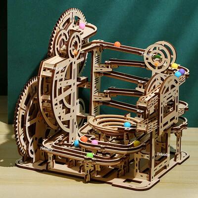 3d Wooden Puzzle Marble Runs Mechanical Puzzles Self Assembl