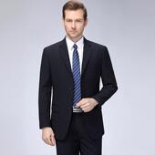 高品质西装 秋新款 结业婚礼521服春男士 男款 二 毛羊商务职西服套装