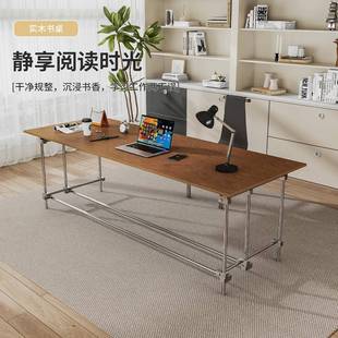 包豪斯光轴海洋板书桌复古工业风格办公桌设计桌工作室会议桌子