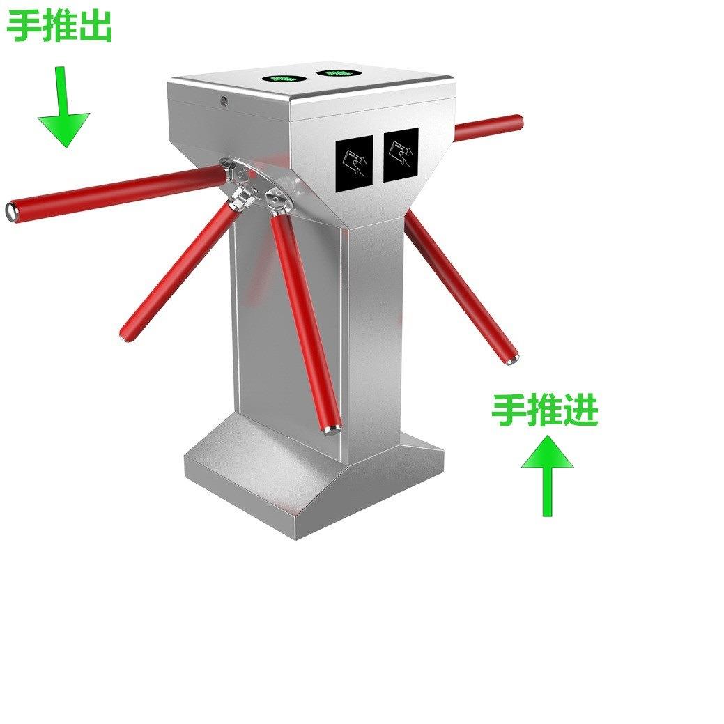 esd防静立式双机芯三辊闸单向出入门禁闸机 工厂检测消除静电手动
