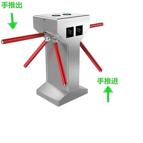 esd防静立式双机芯三辊闸单向出入门禁闸机 工厂检测消除静电手动