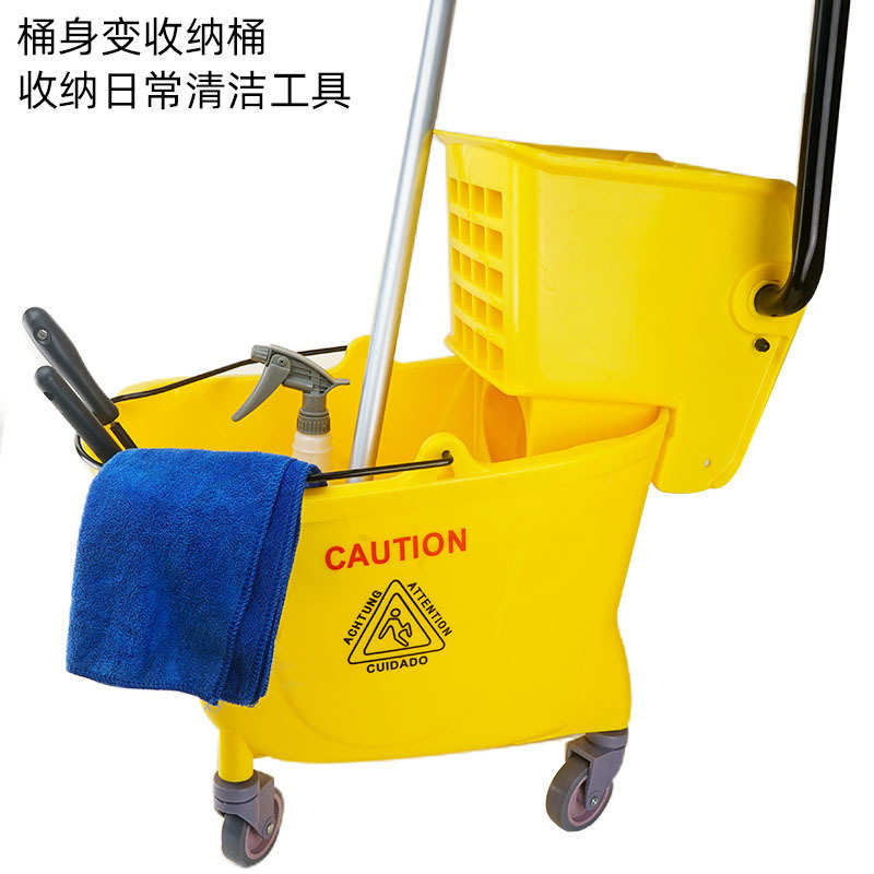 榨水车拖把桶挤水桶拖地桶商用家用拖布桶压水器清洗拖把柞水车头