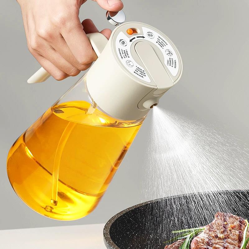 倒喷两用喷油壶家用升级雾化油瓶厨房防漏油罐调料瓶酱醋雾状玻璃