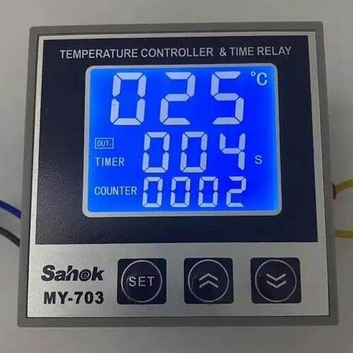 Sahok山禾 MY-703 液晶时间温控计数三合一综合控制器 烫画机专用