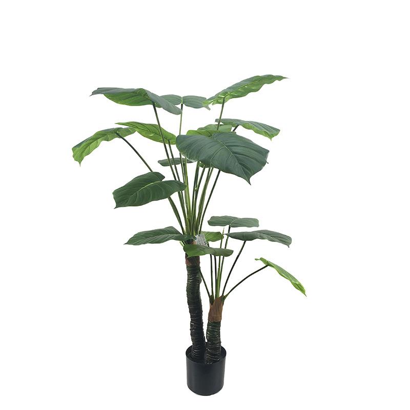 仿真绿萝盆栽假花摆设室内大型树沙发摆件橱窗摆放龟背植物永生花
