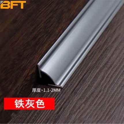 贝傅特墙角线槽铝合金三角线槽明装阴角拐角走线槽铁灰色*0.9m带