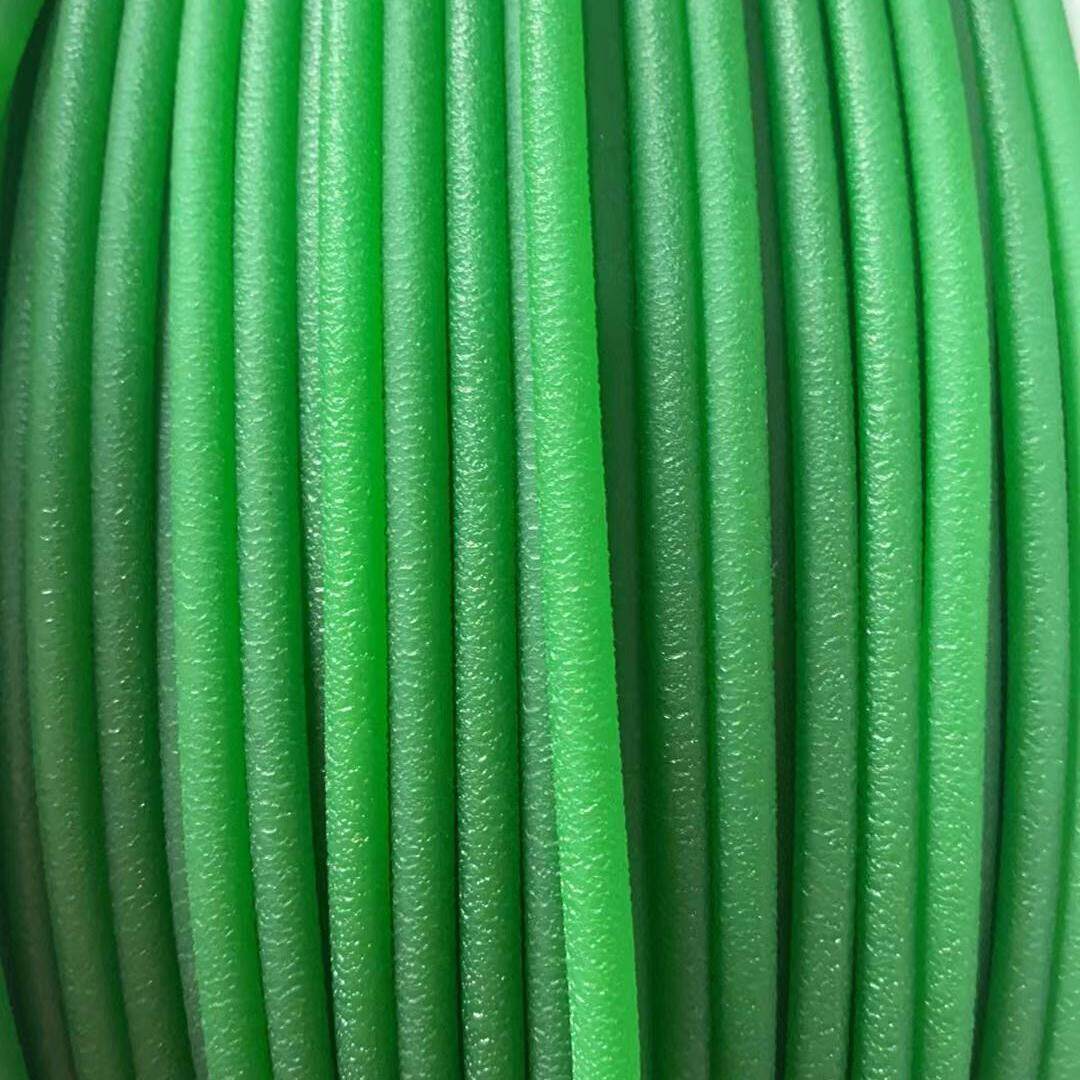 聚氨酯PU圆带红绿色可粘接圆形皮带O型传动带/可接驳粗面 面环形