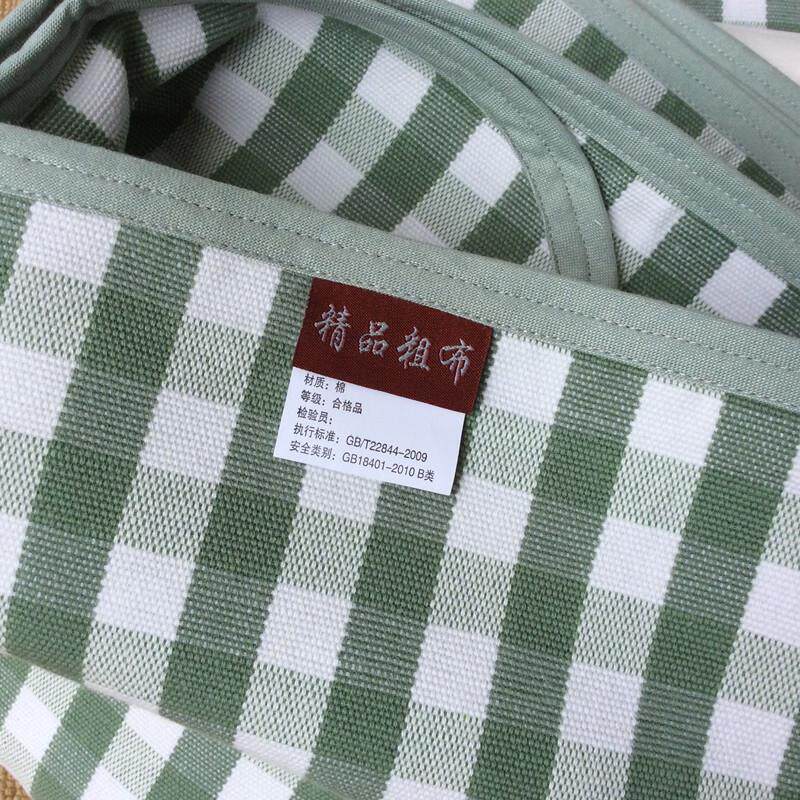 出口日本余单纯棉加厚老粗布凉席床单单人双人冬夏两用棉麻软席子