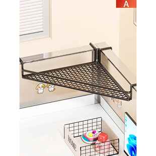 办公桌置物架办公室工位挂篮子好物改造神器桌面三角区悬挂收纳盒