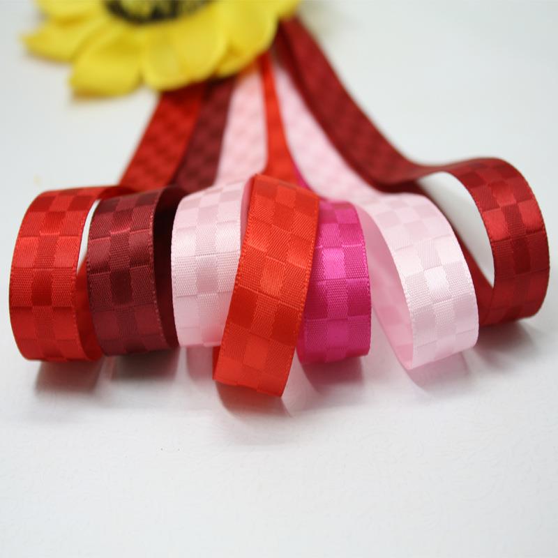 姚明织带 现货方格丝带缎带绸带辅料饰品DIY配件 38mm000-250