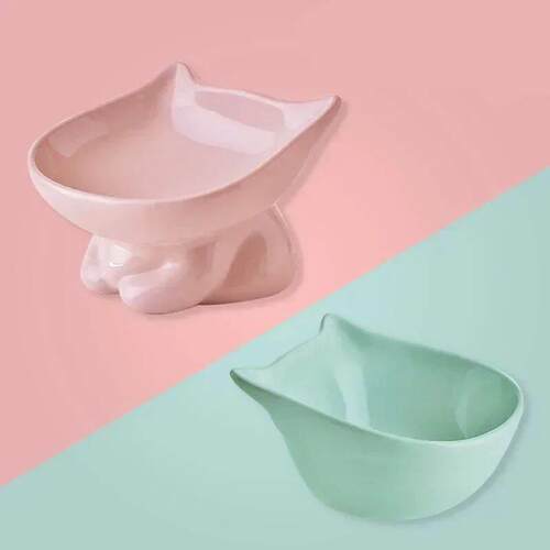 Cervical Spine Protection Ceramic Pet Cats Pet Food Water