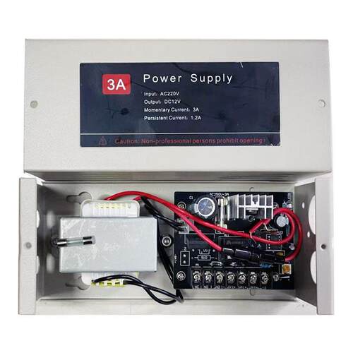 12V3A门禁电源控制器12V5A磁力锁电插锁指纹机专用门锁电源变压器