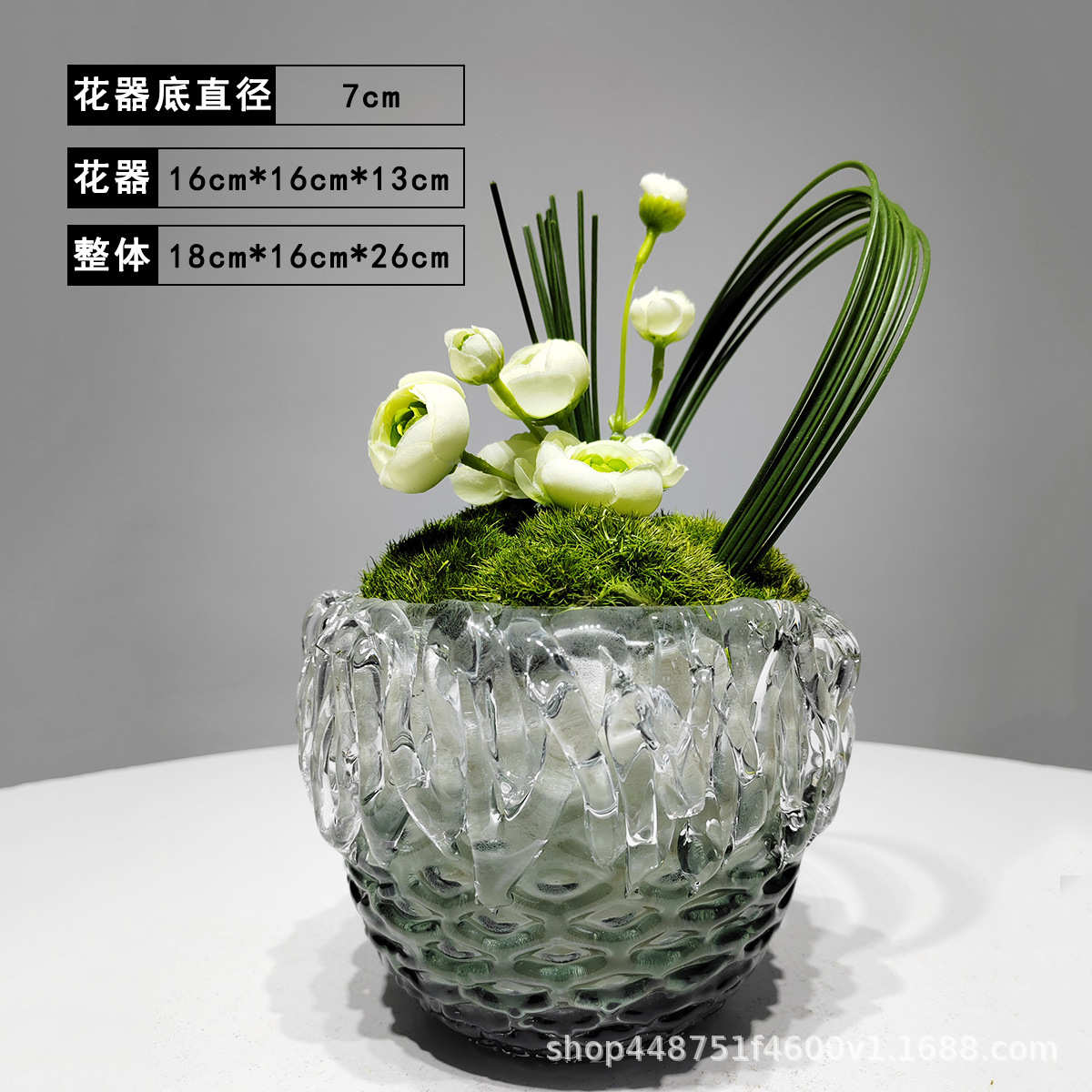 摆件卫生间洽谈现代轻洗手样板间摆设花艺台售楼处装饰品仿真奢桌