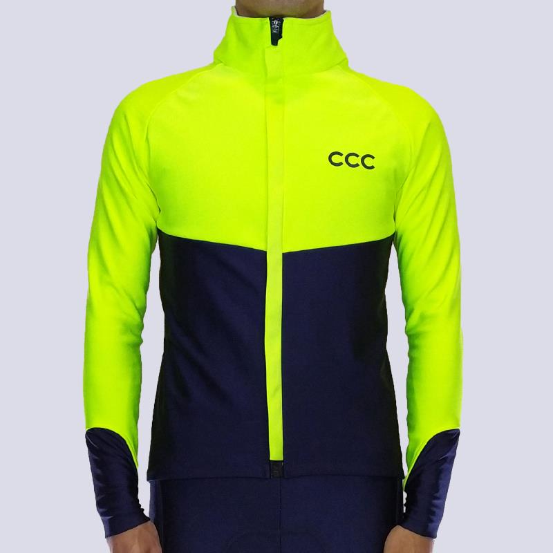 高档CNRIDE行壳零度双层长袖骑服 季防风保暖软抓绒公冬路山地车