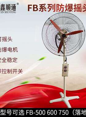 防爆摇头风扇 FB-500 600 750防爆落地式风扇 220V 380V