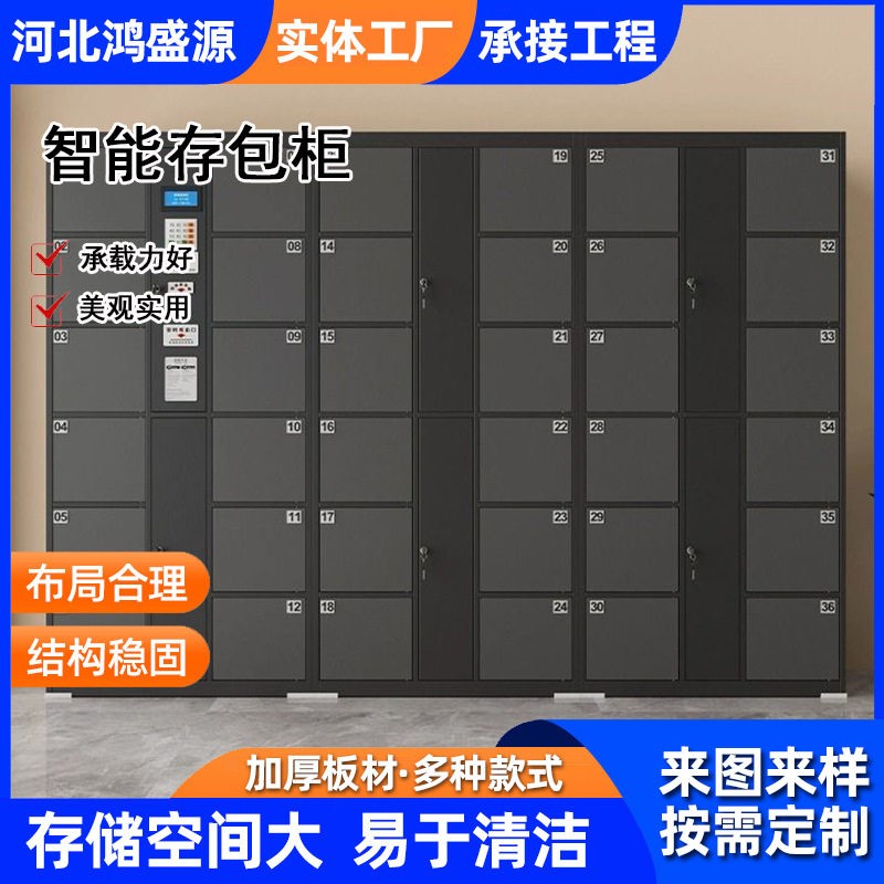 行李寄存柜酒店机场扫码刷卡存包柜车站景区指纹人脸行李存放柜图片
