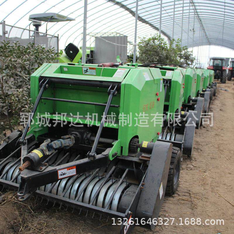 秸秆收割粉碎打捆机捆草农用麦秸牧草稻草干湿两用捡拾打包机