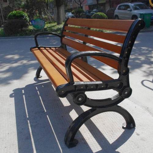 厂家直销铸铁脚公园椅铸铝椅户外公园休闲椅长条椅子塑胶木椅